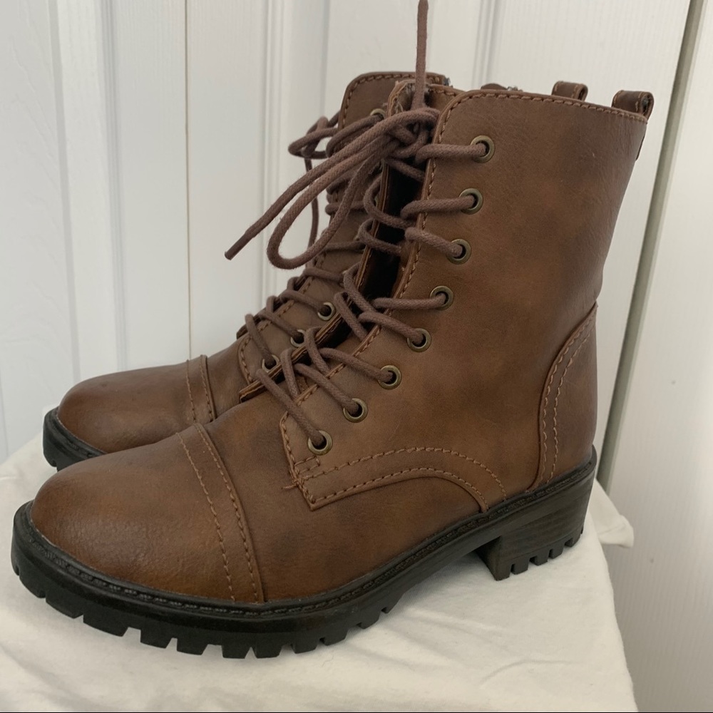 Brown Combat Boots